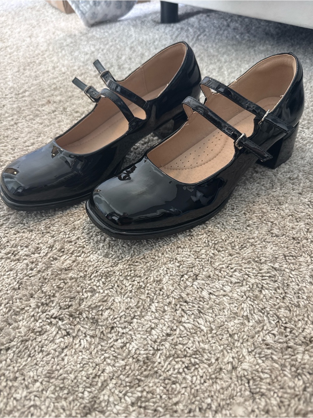 Target Black Patent Double-Strap Mary Jane Heels